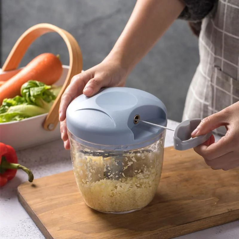 Salad Spinner - 500/900ML Hand Chopper Manual Rope Food