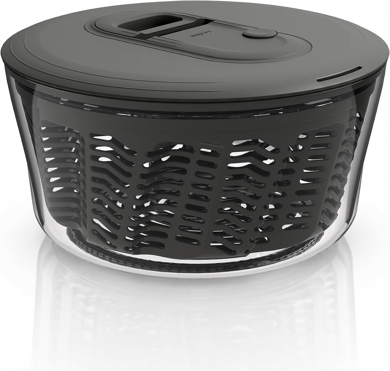 Salad Spinner - Small Pull‑Handle Salad Spinner, non‑slip bowl,