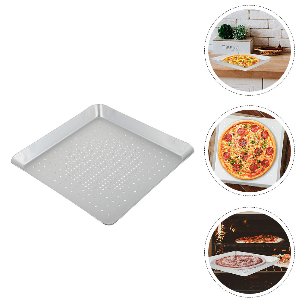 Pizza Stone Baking - 1Pcs Perforated Pizza Pan Aluminum Alloy