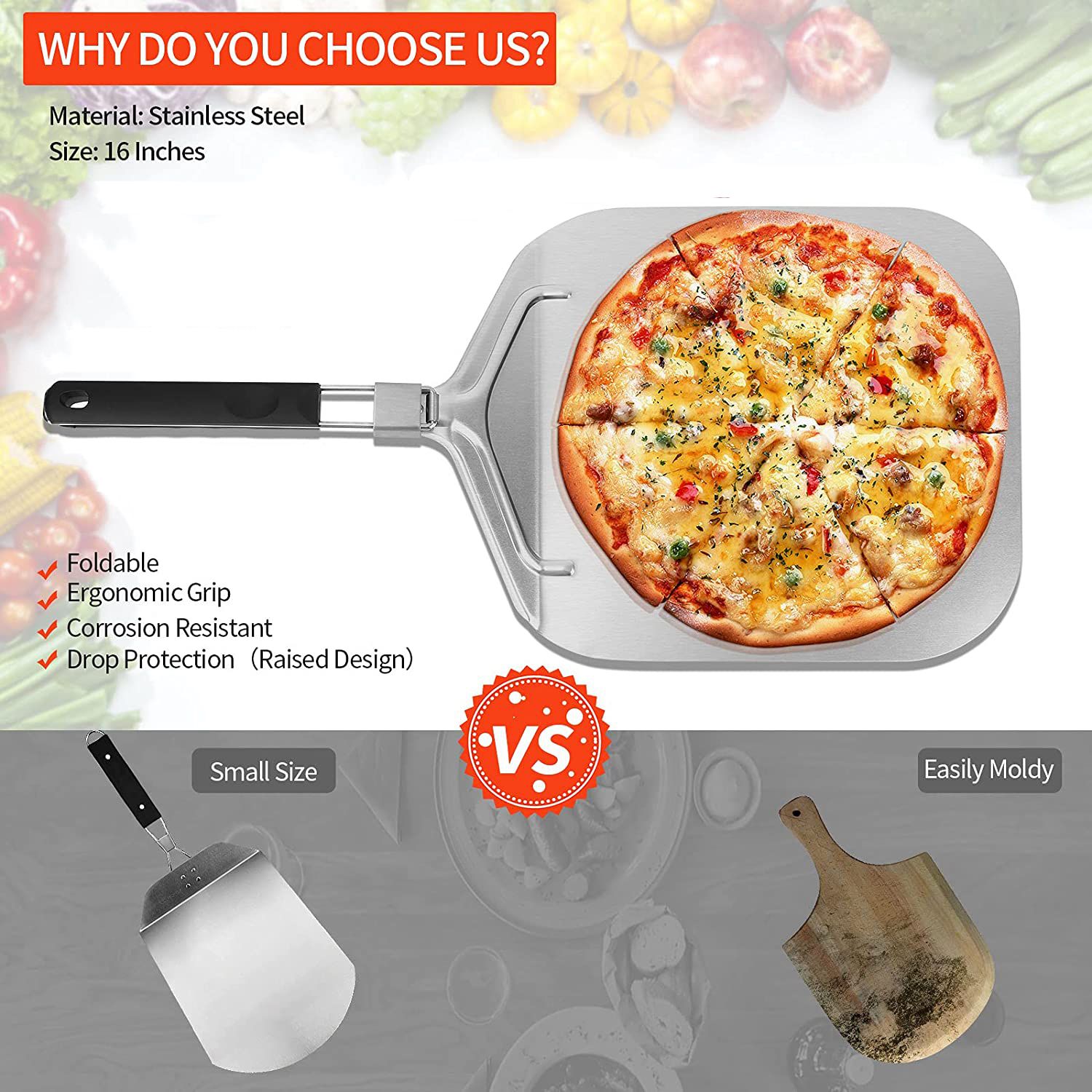 WSFS! Folding Aluminum Pizza P - Pizza Stone Baking review and price
