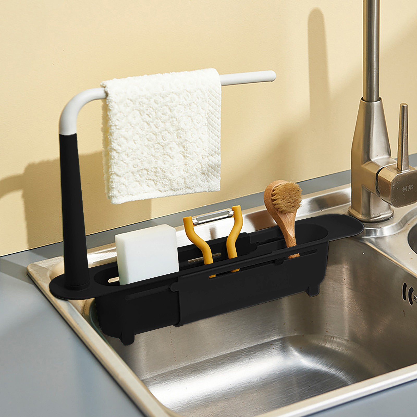 elescopic Sink Shelf Drainer R - Kitchen Gadgets Rack review and price