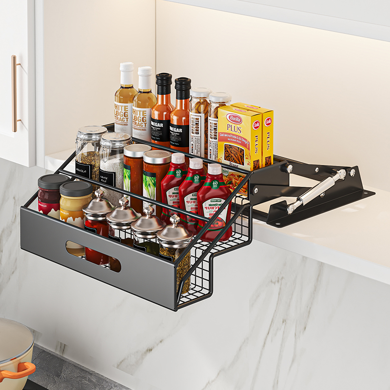 1Pc 3 Tier Pull Down Organizer - Kitchen Gadgets Rack review and price