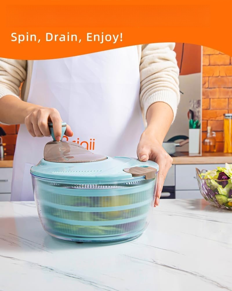 4.24 Quart Salad Spinner, prac - Salad Spinner review and price