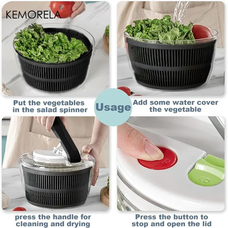 KEMORELA 3L Vegetable Spinner  - Salad Spinner review and price