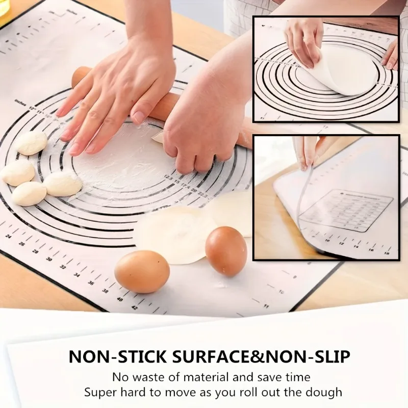 yesThickened Dough Rolling Mat - Silicone Baking Mat review and price