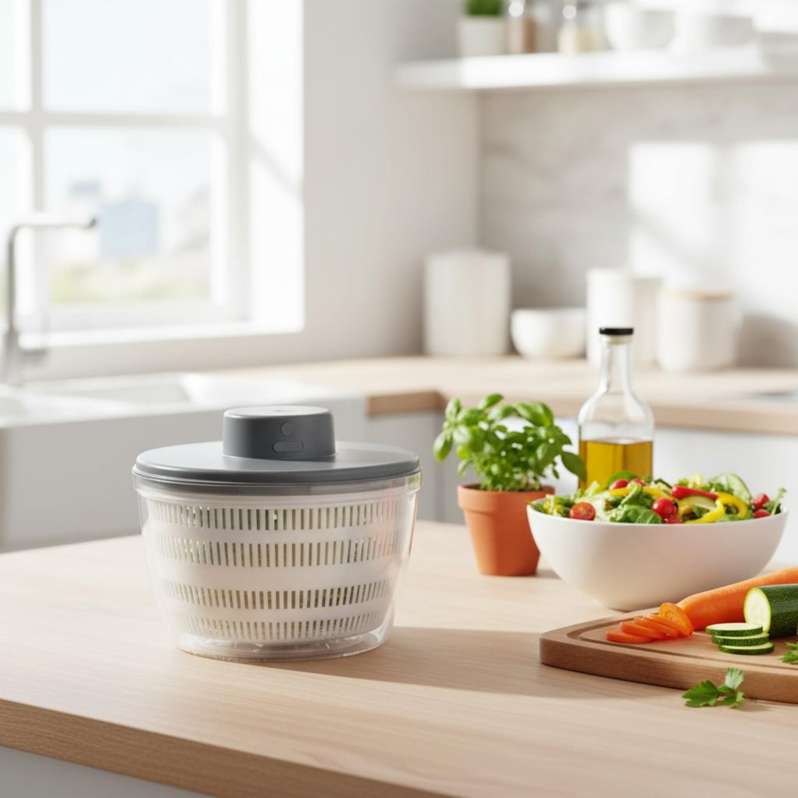 Electric Salad Dryer Multi-Fun - Salad Spinner review and price