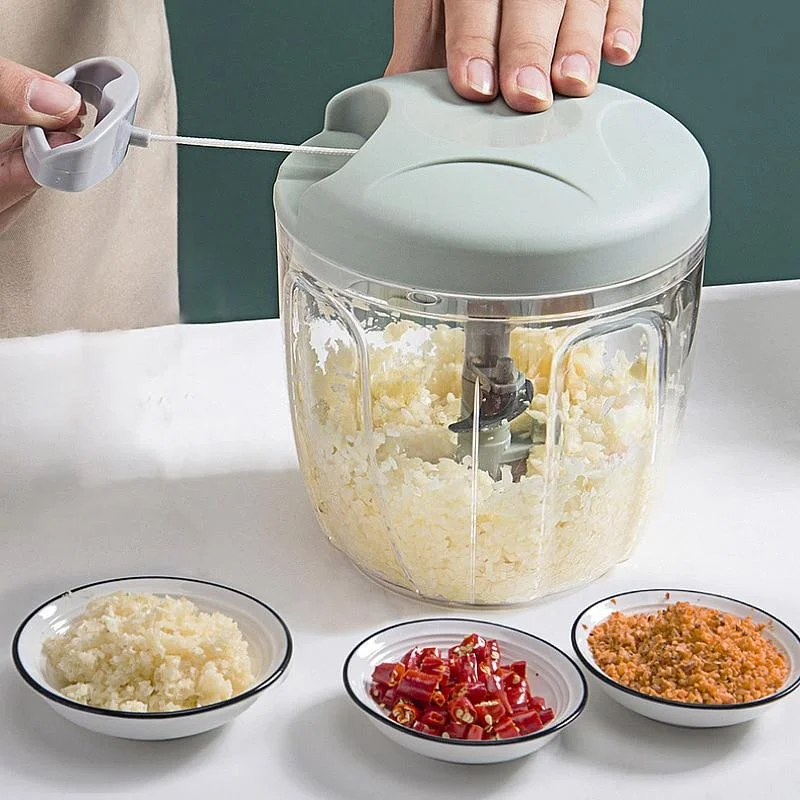 500/900ML Hand Chopper Manual  - Salad Spinner review and price