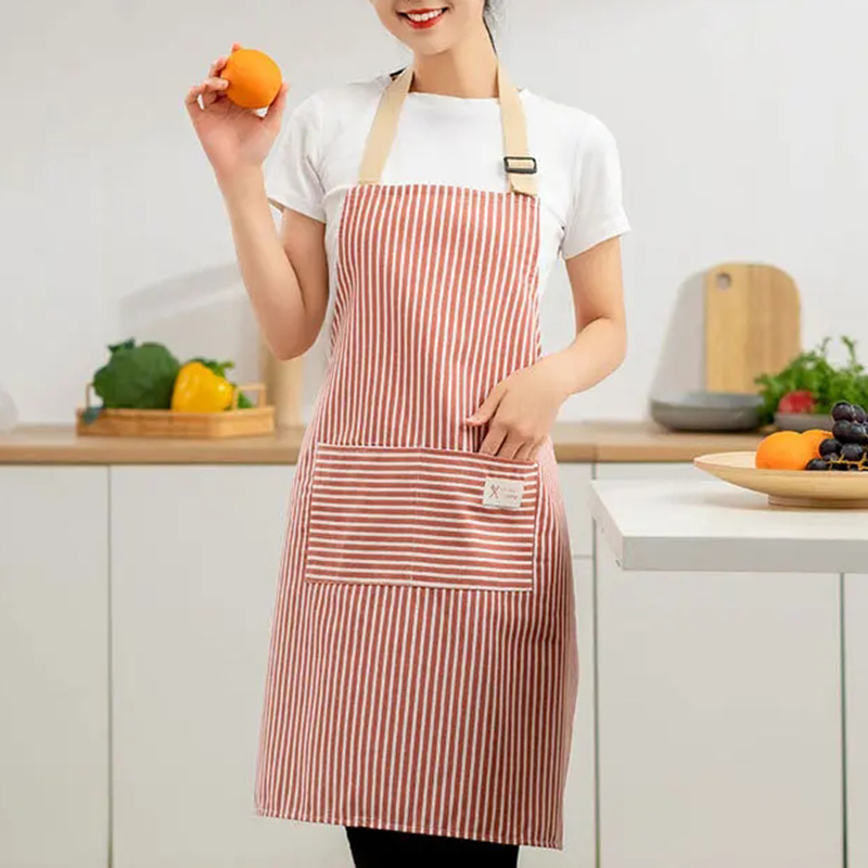 Linen Striped Apron Breathable - Kitchen Gadgets Trending review and price