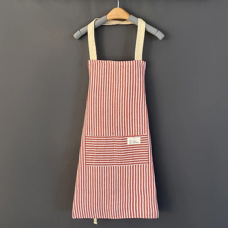 Linen Striped Apron Breathable - Kitchen Gadgets Trending review and price
