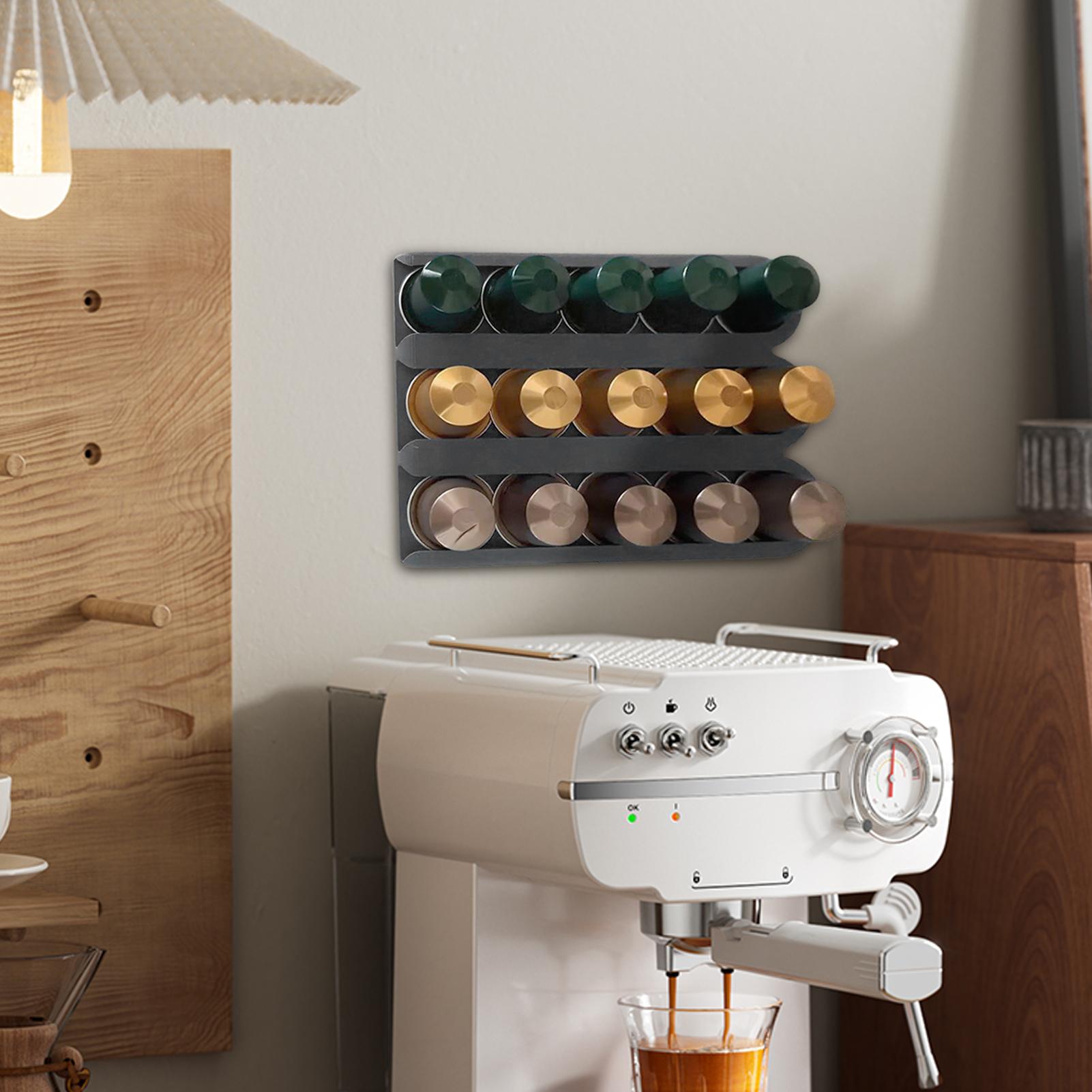Coffee Pod Storage Wall Mounte - Kitchen Gadgets Rack review and price