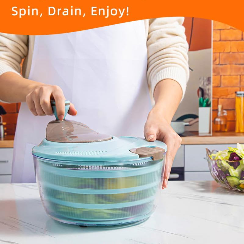 Lettuce Spinner with Double Dr - Salad Spinner review and price