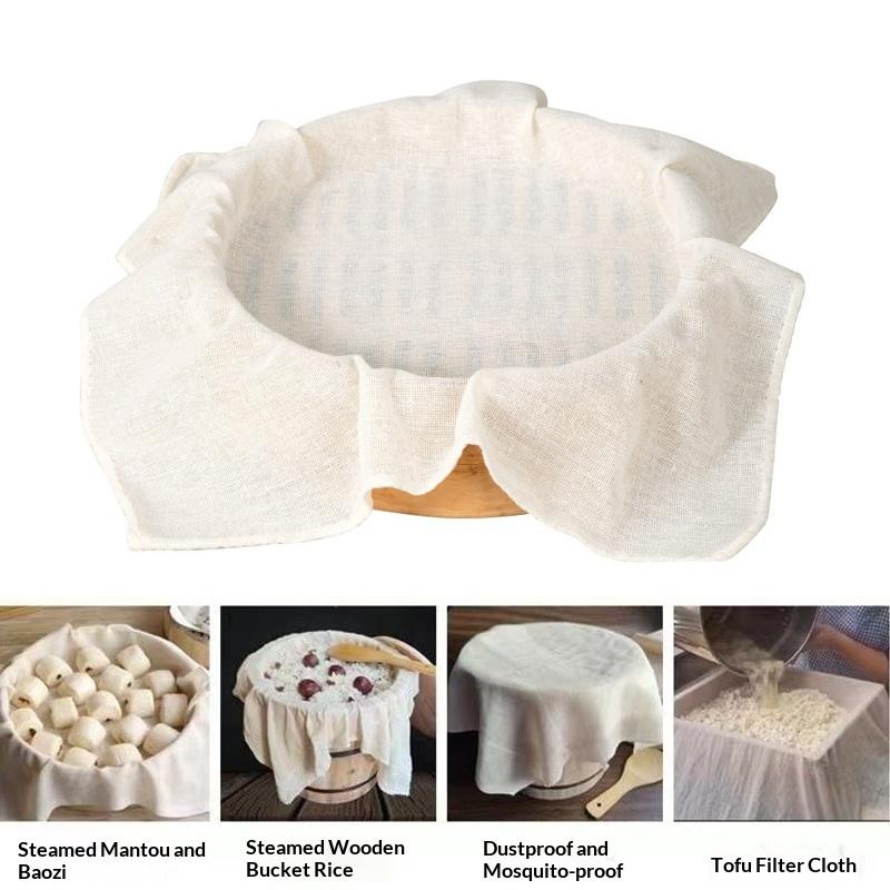 3Pcs Round Pure Cotton Steamer - Silicone Baking Mat review and price