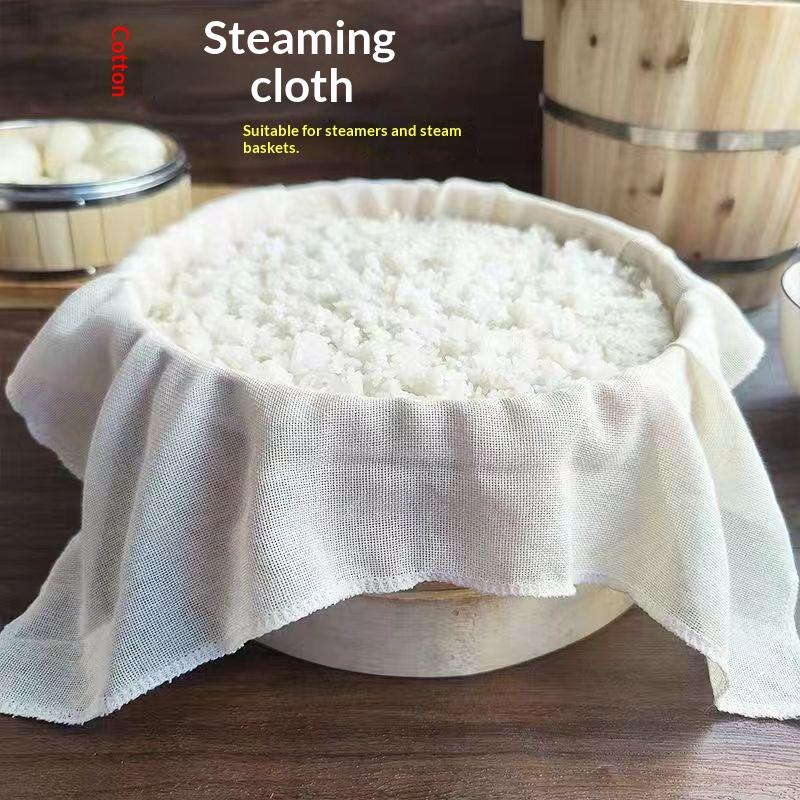 3Pcs Round Pure Cotton Steamer - Silicone Baking Mat review and price