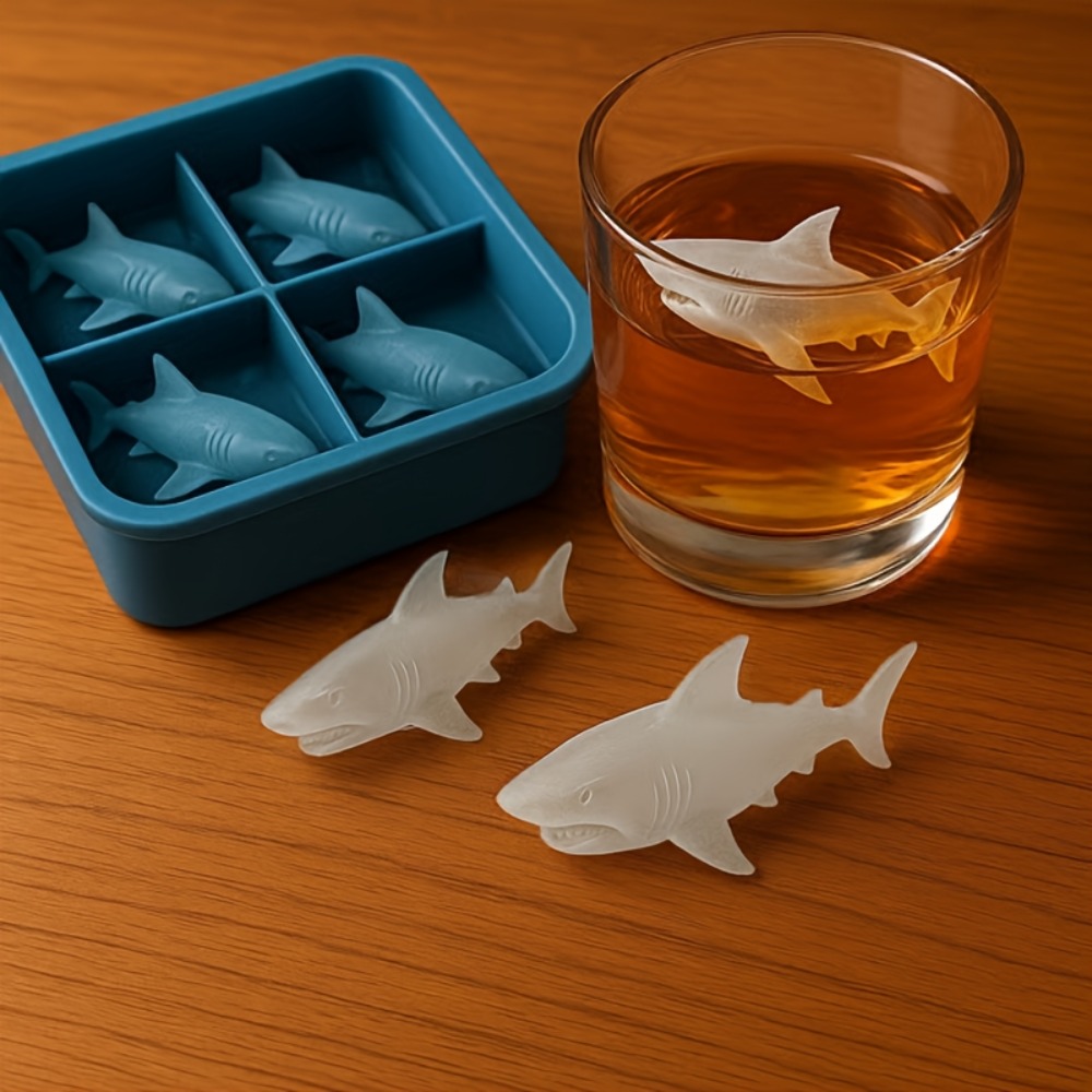 Shark Silicone Ice Cube Tray 4 - Kitchen Gadgets You Must Have review and price