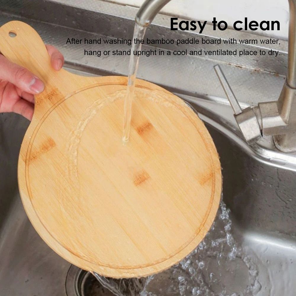 1Pcs Stone Cutting Bamboo Pizz - Pizza Stone Baking review and price