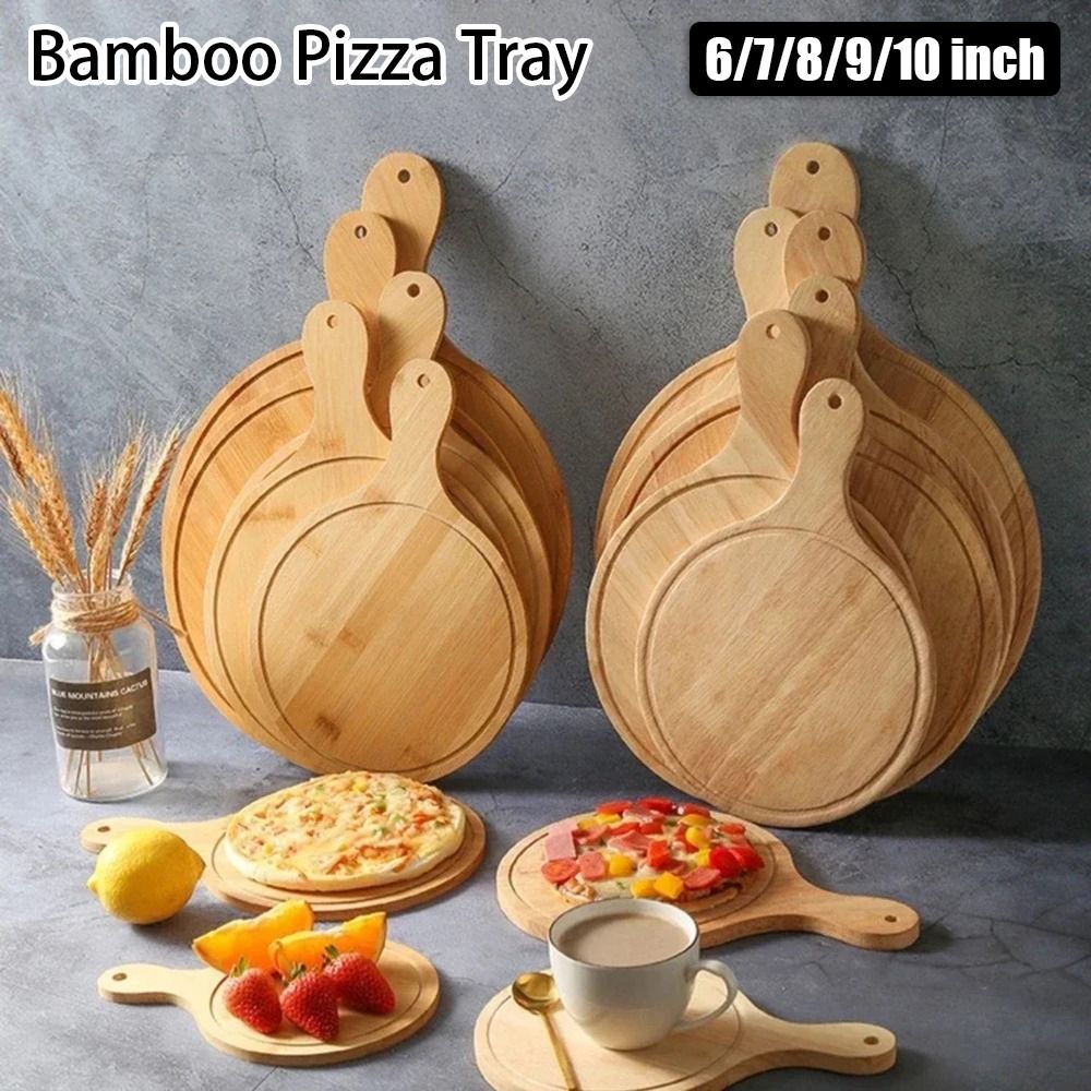1Pcs Stone Cutting Bamboo Pizz - Pizza Stone Baking review and price