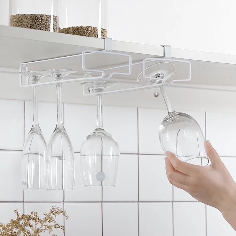 No Drilling Metal Wine Glass H - Kitchen Gadgets Rack review and price