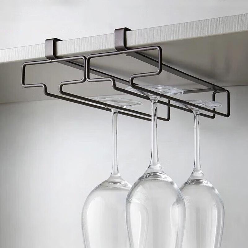 No Drilling Metal Wine Glass H - Kitchen Gadgets Rack review and price