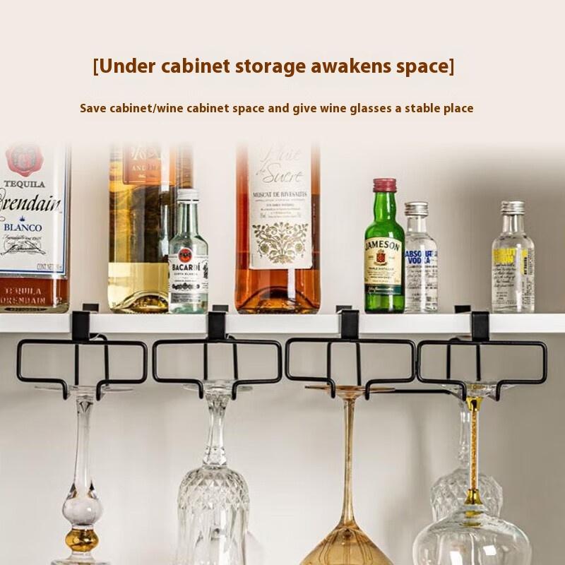 No Drilling Metal Wine Glass H - Kitchen Gadgets Rack review and price