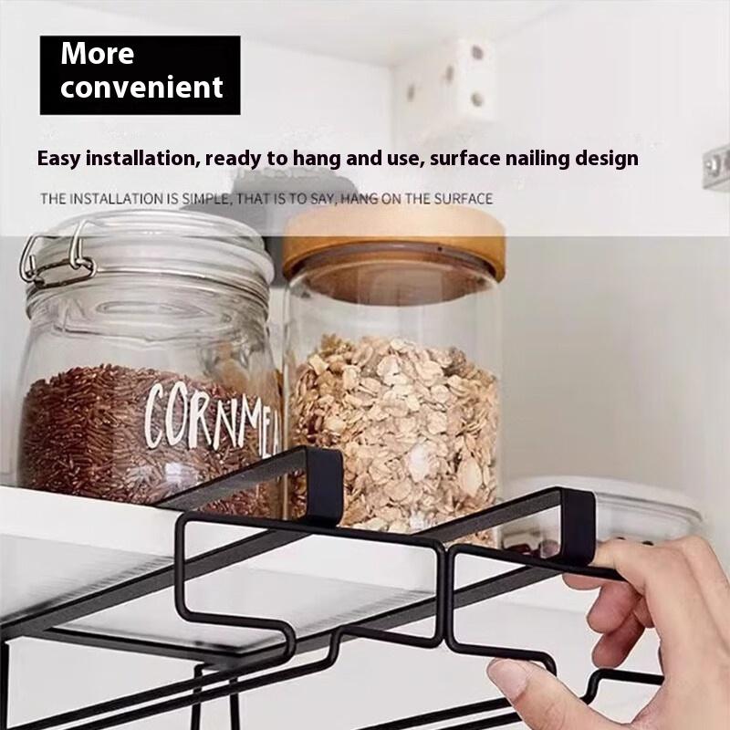 No Drilling Metal Wine Glass H - Kitchen Gadgets Rack review and price