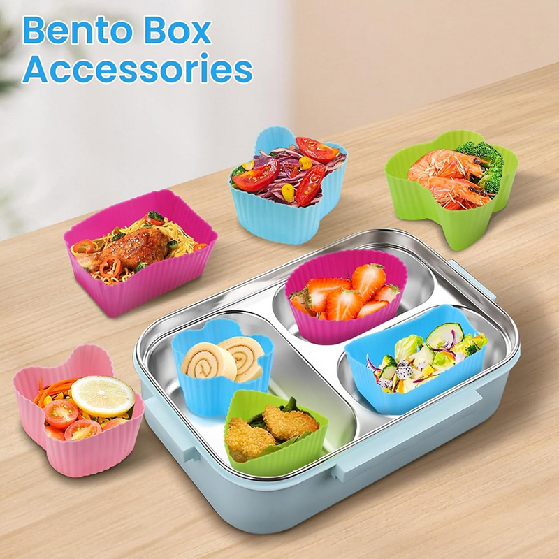 8PCS Silicone Lunch Box Divide - Silicone Baking Mat review and price